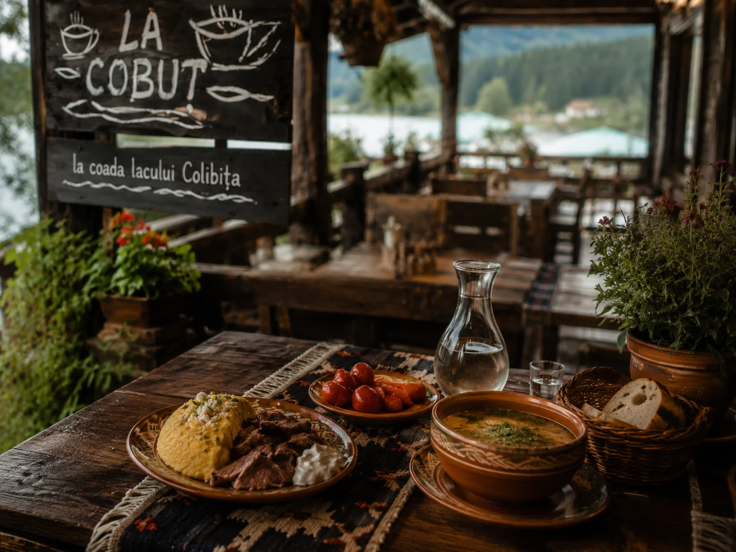 La Cobuț Colibița – preparate tradiționale pe terasă
